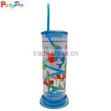 2016 New Product Plastic Straw Cups Water Cups With Heat Printing thumbnail-1