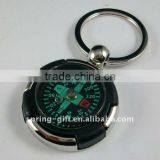 Fashion Metal Compass Key Chain