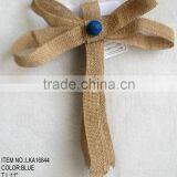 Handmade Artificial Flowers Burlap Butterfly Christmas Decorations Ornament thumbnail-1