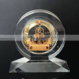 Round Shaped Crystal Desktop Clock thumbnail-5