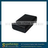 Plastic Project Box Enclosure -2.30"*1.39"*0.61"(L*W*H) Black Corrugated Plastic Box thumbnail-1