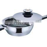 High Quality Cooking Pots 16pcs Stainless Steel Thermometer Cookware Set thumbnail-2