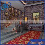 Classic chinese style hotel decor wallpapers vinyl wallpapers brick 3d