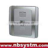 Faceplate, 86 Type, 1 Port (Silver Plating)