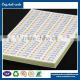 Nice Prices Pink Integrated Anti-counterfeit Art Laser Printer Paper Label for Supermarket Sales