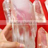 95% Clear Big Natural Rough Crystal Wand Obelisk