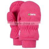 Girl's Fleece Pink Mitten Pattern With Knitted Cuff