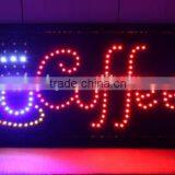 Open Bar Coffee Display Flashing LED Sign Neon Light Bar Pub Cafe Shop Decor