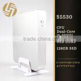 Fanless PC 300m Built in Wifi Computer Towers Mini PC WIN 10 thumbnail-1