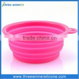 Colorful new design silicone pet bowl non-stick pet bowl