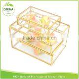 Wedding Vintage Container With Cover, Rose Gold, Old Rustic Meta Jewelry Photo Display Case, Storage Secret Aluminum Tin Box thumbnail-1