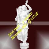White Marble Meera Bai Statue