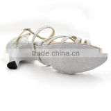 silver leather outsole dress shoes for wedding/party/tender lady & chaste girls dancing samba/waltz shoes