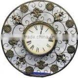 Wholesale Wrought Iron Home Decor Handicrafts Vintage 24" Digital Metal Wall Clock thumbnail-1