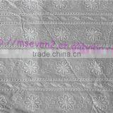 100% Cotton Combed Flower Fabric With Lace Embroidered Lace Fabric China thumbnail-6