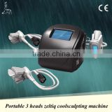 Local Fat Removal Hot Selling Portable 3 Heads Cryolipolysis Fat Freezing Machine For Home Use Advanced Technology No Need For Anesthesia Increasing Muscle Tone