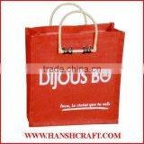 printed jute bag