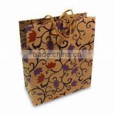 New paper gift bag made of kraft paper ,customized decal, OEM orders are welcome