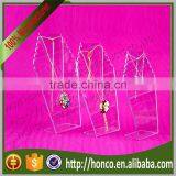 Best Selling Clear Colour Acrylic Necklace Stand Jewelry Rack Display,wave Edge thumbnail-4