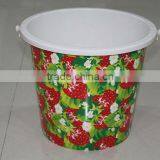 13L Household Plastic Bucket With Handle,strawberry Design Bucket thumbnail-1