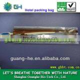 100% Eco-friendly Biodegradable Disposable PLA Plastic Packaging Bags for Hotel, Toothbrush,soap,comb,etc thumbnail-1
