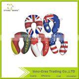 Store More High Quality National Flag Printed Memory Foam U Shape Neck Support Pillow thumbnail-1