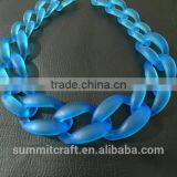 Custom Fashion Exaggerate Chic Chain Resin Necklace thumbnail-4