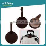 Toprank Customized New Design Personalized Double Sided Embossed Leather Luggage Tag For Travel thumbnail-1