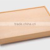 Home Deco Unfinished Beech Wood Serving Tray for Food thumbnail-6
