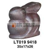 Vietnam Wholesale High Fire Rabbit Decorative Statue thumbnail-1