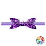 Cheap New Design Baby Girl Elastic Sequin Large Bow Headband thumbnail-5