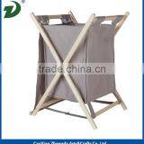 2017 New Design High Quality Wholesale Walnut Wood Laundry Basket thumbnail-6
