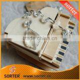 Fashion Octagon Coating K9 Crystal Glass Bead Chain for Decoration Jewelry thumbnail-2