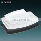 2014 Hot Sale White Ceramic Retangle Plate thumbnail-1
