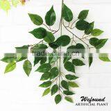 Factory Direct Plastic Handle High Simulation Banyan Tree Leaf Green Leaf Decoration Sets do Wholesale Shooting thumbnail-3