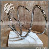 Stainless Steel Famous Metal Abstract Modern Sculpture thumbnail-2