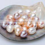 Half-drilled 5-6mm Rice Shape Freshwater Loose Pearl Beads thumbnail-1