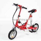 12" Mini Electric Folding Bike Pink Lady Electric Bike thumbnail-1
