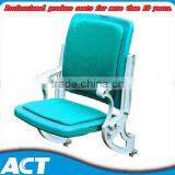 HDPE Wall Mounting Plastic Folding Stadium Chair With Aluminum Leg thumbnail-2