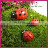 Mini CUTE Fashional Resin Decoration, Mini Coccinella Septempunctata Beatles Micro Landscape Furnishing Articles thumbnail-1