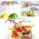 New Decorative Dessert Fruit Label Disposable Picks Art Toothpicks Wooden Wedding Fireworks Toothpick Party Supplies thumbnail-6