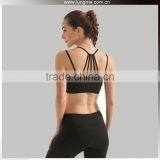 Women'S Full Support Racer Cheap Wholesale Sports Bra With Zip thumbnail-3