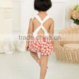 New Design Wholesale Fashion Newborn Baby Girls Floral Romper Infant Bodysuits Adorable Lace Kids thumbnail-3