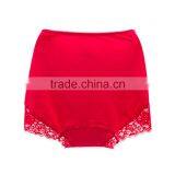 Best Quality Red 95% Cotton 5% Spandex With Lace Custom Sexy Fancy Woman Underwear thumbnail-2