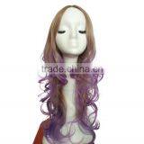 High Quality Halloween Wig Wavy Blonde Synthetic Full Lace Wigs For Sale Long Hair Sex Woman Wig thumbnail-2