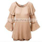 Z&M 2017 Blouse Women Summer Women Casual Blouse Designs Blouse Women thumbnail-3