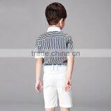 New Summer Boys Formal Clothing Set 3Pcs Boy Suit Include Tie Stripe Shirts And Shorts Fancy Children Wear B-NB-CS905-25 thumbnail-5