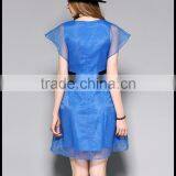 Dress Women Summer Round Collar Stereo Crochet New Retro Flower Embroidery Design Lace Enening Party Dress thumbnail-6