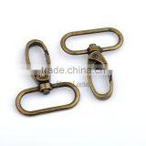 32mm 1.25inch Silver Nickle, Antique Brass Alloy Swivel Clasps Snap Key Hooks DIY Key Chain Ring Clip Buckle HK-012 thumbnail-4