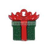 Zinc Based Alloy Christmas Charms Gift Box Green Red Painting thumbnail-3